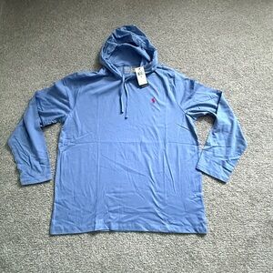 Polo Ralph Lauren Sky Blue Long Sleeve Hooded Tee